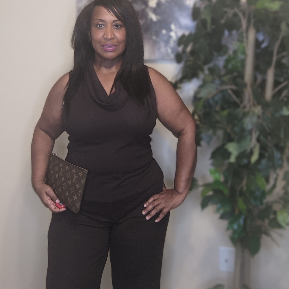 Brown Top and Bottom Set